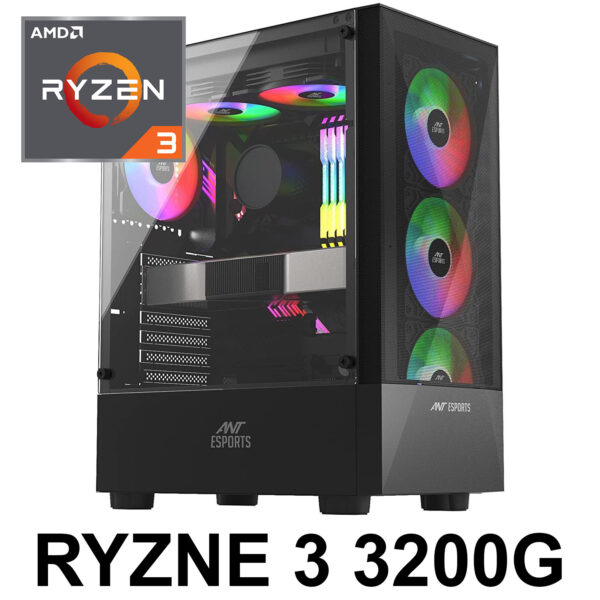 AMD PRE-Build Gaming Desktop PC Powered By (Ryzne 3 3200G/16GB RAM/512GB SSD)